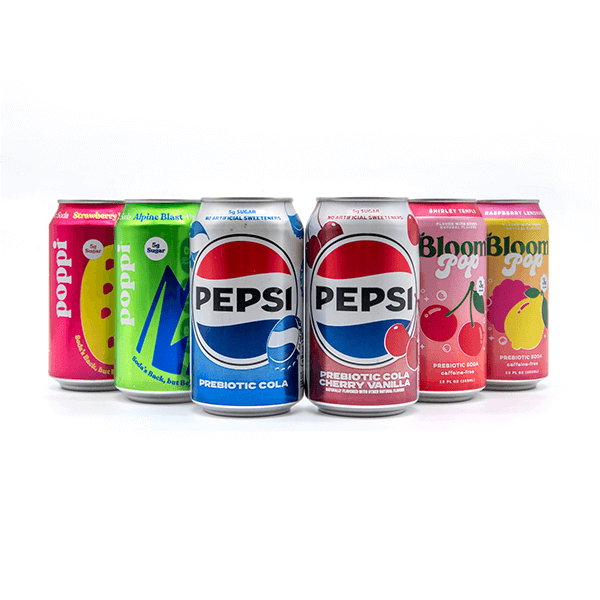 Modern soda beverages